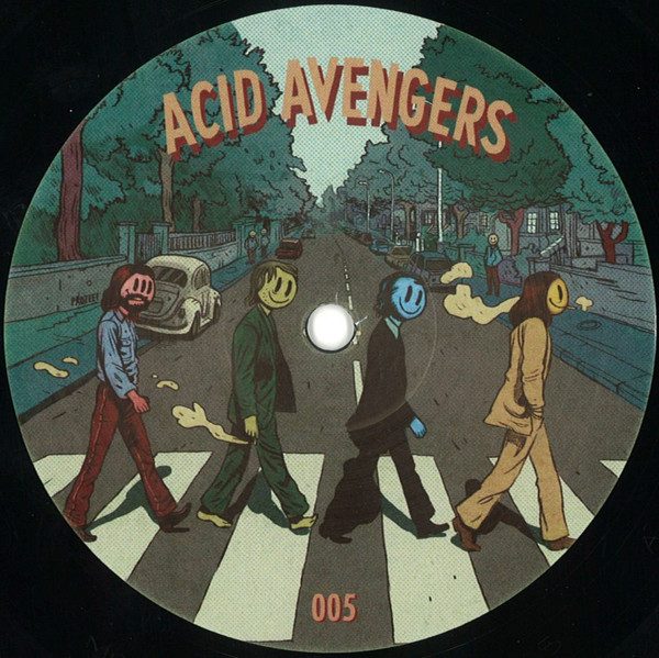 Acidolido / Jaquarius – Acid Avengers 005 (knockoff album cover)