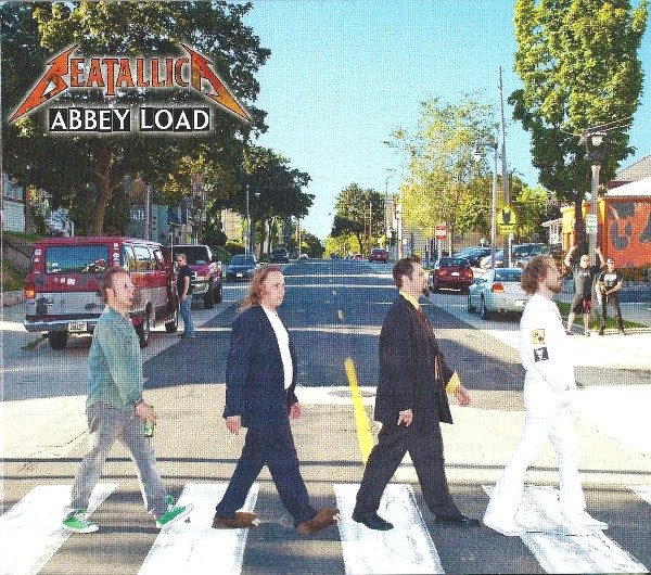 Beatallica – Abbey Load (knockoff album cover)