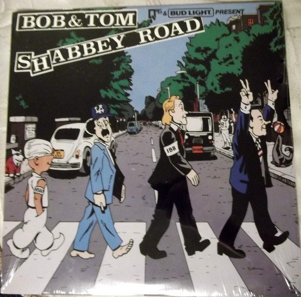 Bob & Tom – Shabbey Road (knockoff album cover)