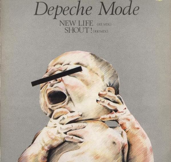 Depeche Mode – New Life (Re Mix) / Shout! (Rio Mix) (original album cover)