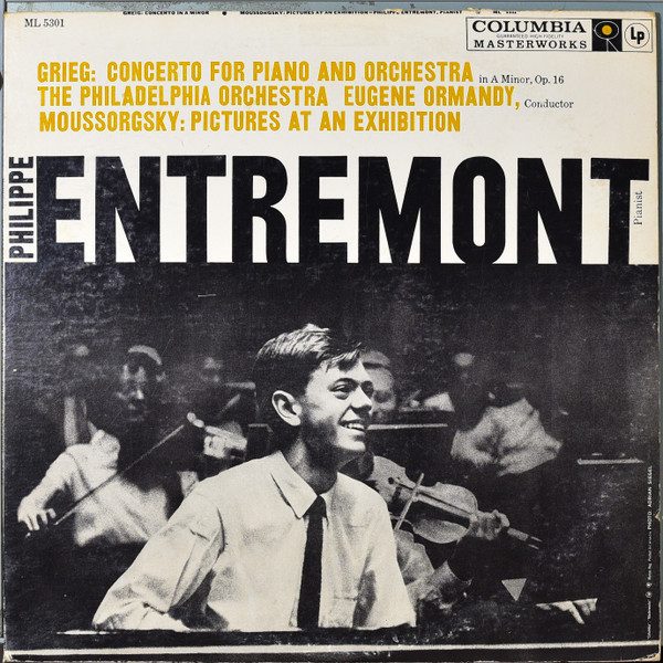 Edvard Grieg – Concerto For Piano And Orchestra In A Minor, Op. 16 / Pictures At An Exhibition (original album cover)