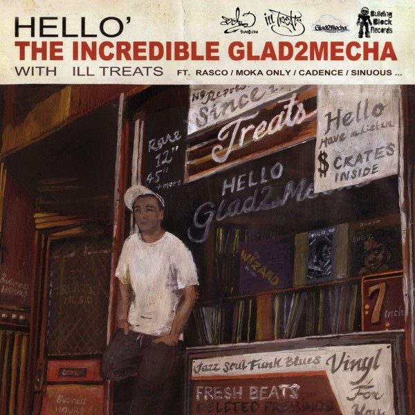 Glad2mecha – Hello' (knockoff album cover)