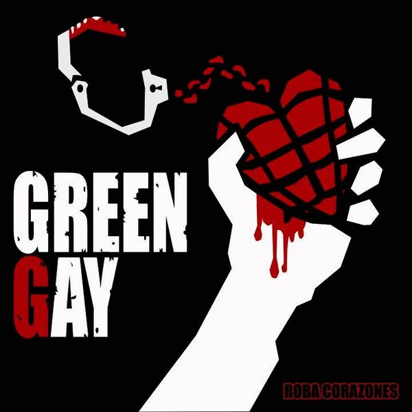 Green Gay – Roba Corazones (knockoff album cover)