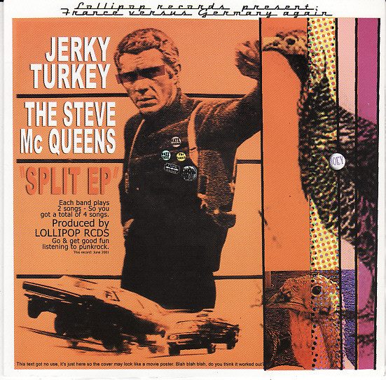 Jerky Turkey – Split EP (knockoff album cover)