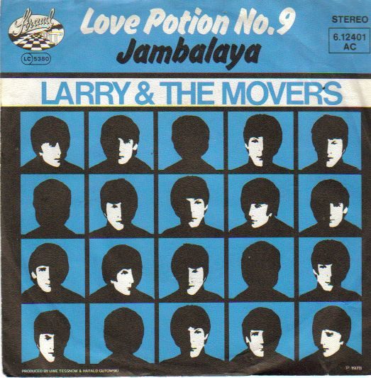 Larry & The Movers – Love Potion No. 9 / Jambalaya (knockoff album cover)
