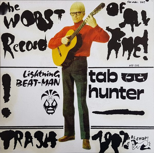 Lightning Beat-Man / Tab Hunter – The Worst Record Of All Time (knockoff album cover)