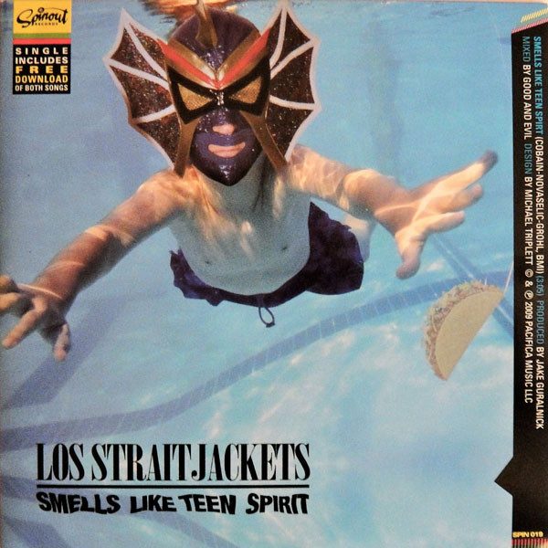 Los Straitjackets / Southern Culture On The Skids – Smells Like Teen Spirit / Come As You Are (knockoff album cover)