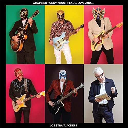 Los Straitjackets – What's So Funny About Peace, Love And... Los Straitjackets (knockoff album cover)