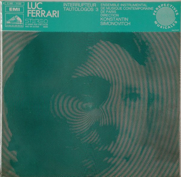 Luc Ferrari – Interrupteur / Tautologos 3 (original album cover)