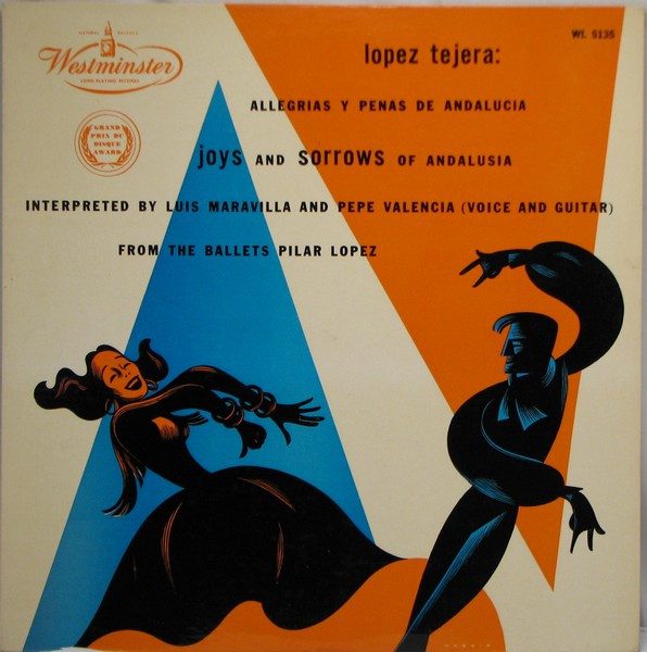 Luis Lopez Tejera – Allegrias Y Penas De Analucia = Joys And Sorrows Of Andalusia (original album cover)