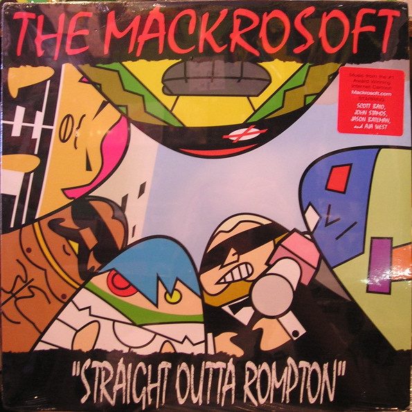 Mackrosoft – Straight Outta Rompton (knockoff album cover)