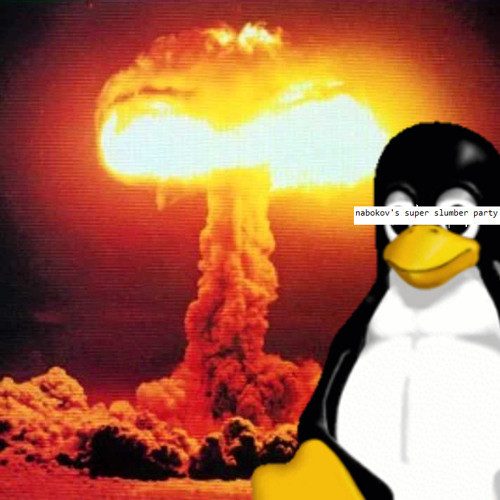 Nabokov's Super Slumber Party – Nabokov's Super Slumber Party - Penguin Careening Down A Hill At Mach 5 (knockoff album cover)