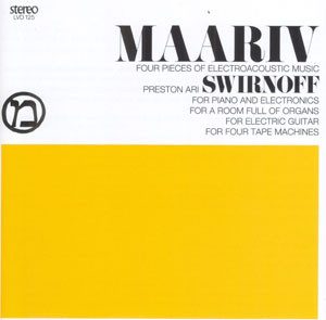 Preston Ari Swirnoff – Maariv: Four Pieces Of Electroacoustic Music (knockoff album cover)