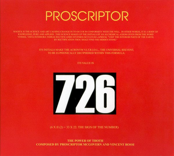 Proscriptor – 726 (knockoff album cover)