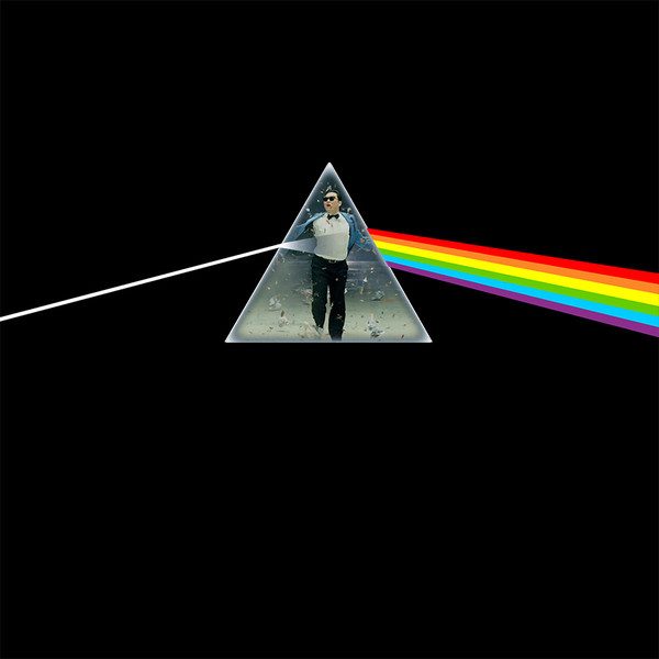 Psy Floyd – The Gangnam Side of the Moon (knockoff album cover)