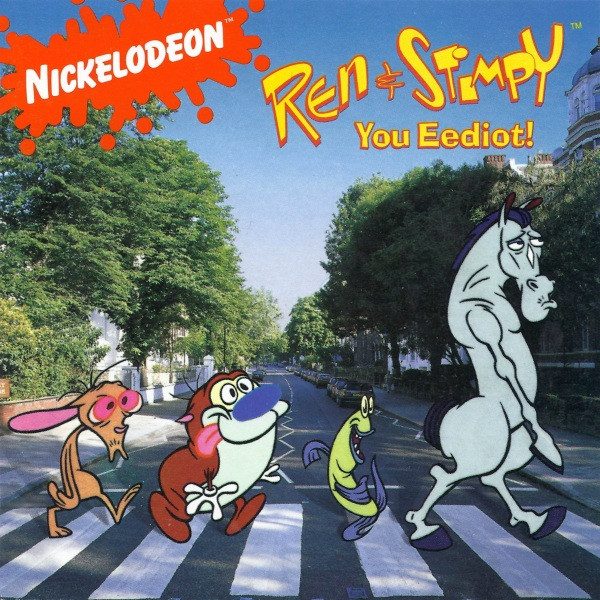 Ren & Stimpy – You Eediot! (knockoff album cover)