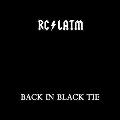 Richard Cheese & Lounge Against The Machine – Back In Black Tie (knockoff album cover)