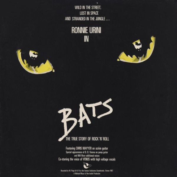 Ronnie Urini – Ronnie Urini In Bats (The True Story Of Rock 'n' Roll) (knockoff album cover)