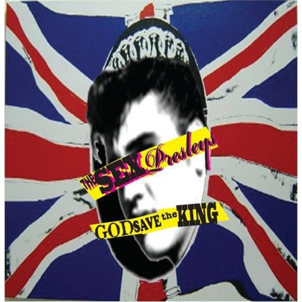 Sex Presleys – God Save The King (knockoff album cover)