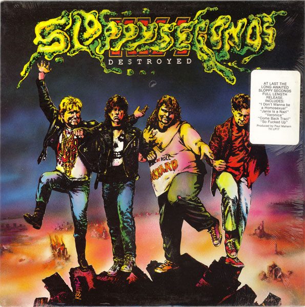 Sloppy Seconds – Destroyed (knockoff album cover)