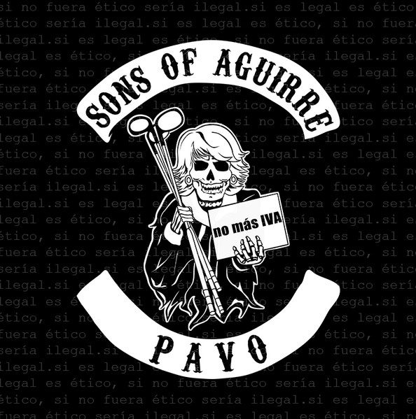 Sons of Aguirre – Si es legal es ético, si no fuera ético, sería ilegal (knockoff album cover)