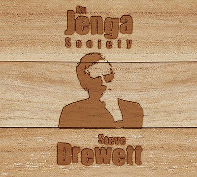 Steve Drewett – KuJenga Society (knockoff album cover)