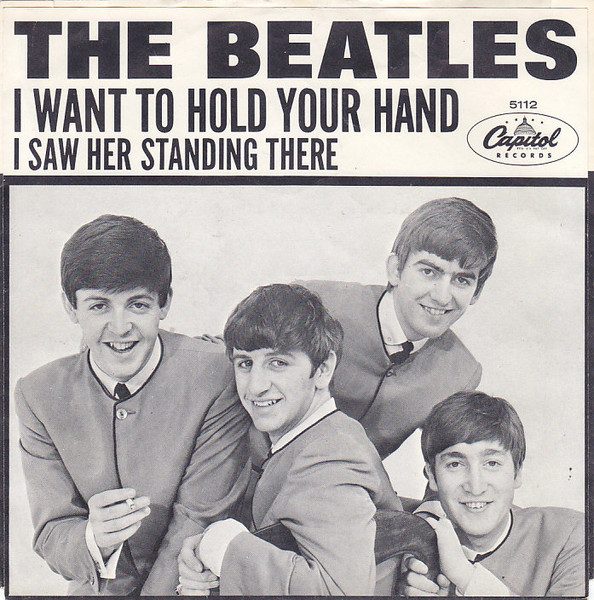 The Beatles – I Want To Hold Your Hand / I Saw Her Standing There (original album cover)