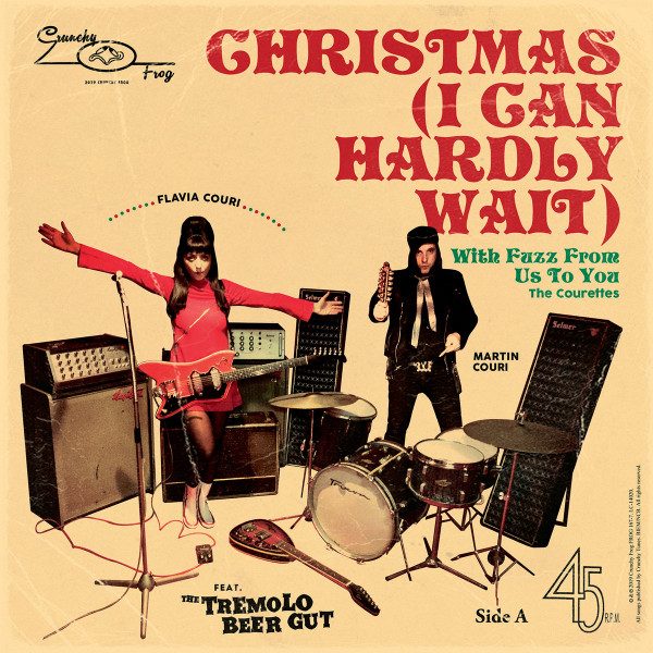 The Courettes / Powersolo – Christmas (I Can Hardly Wait) / Glædelig Jul Allesammen (knockoff album cover)