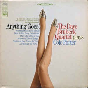The Dave Brubeck Quartet – Anything Goes! The Dave Brubeck Quartet Plays Cole Porter (original album cover)
