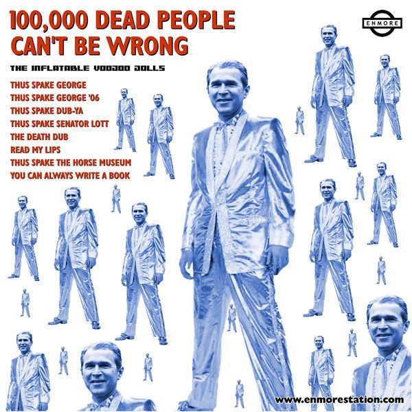 The Inflatable Voodoo Dolls – 100,000 Dead People Can't Be Wrong (knockoff album cover)