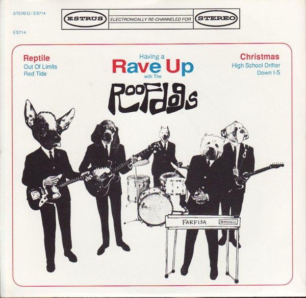 The Roofdogs – Having A Rave Up With The Roofdogs (knockoff album cover)