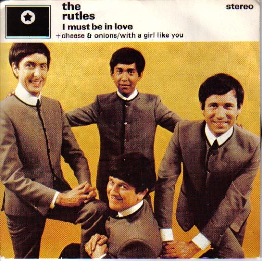 The Rutles – I Must Be In Love / Cheese & Onions / With A Girl Like You (knockoff album cover)