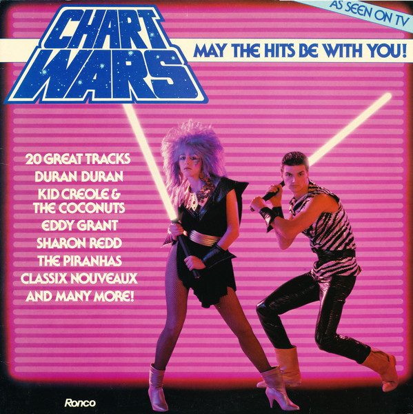 Various – Chart Wars (May The Hits Be With You!) (knockoff album cover)