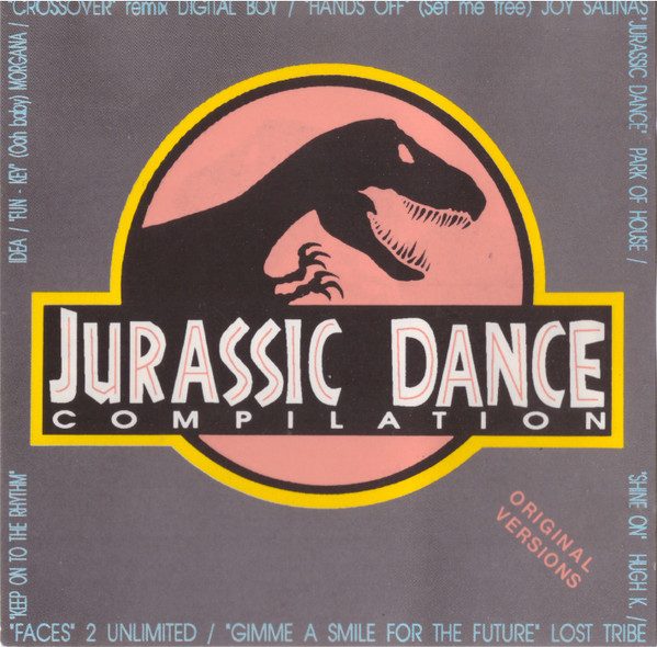 Various – Jurassic Dance Compilation (knockoff album cover)