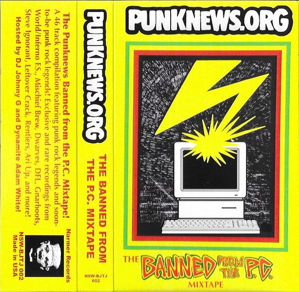 Various – The Punknews.org Banned From The P.C. Mixtape (knockoff album cover)
