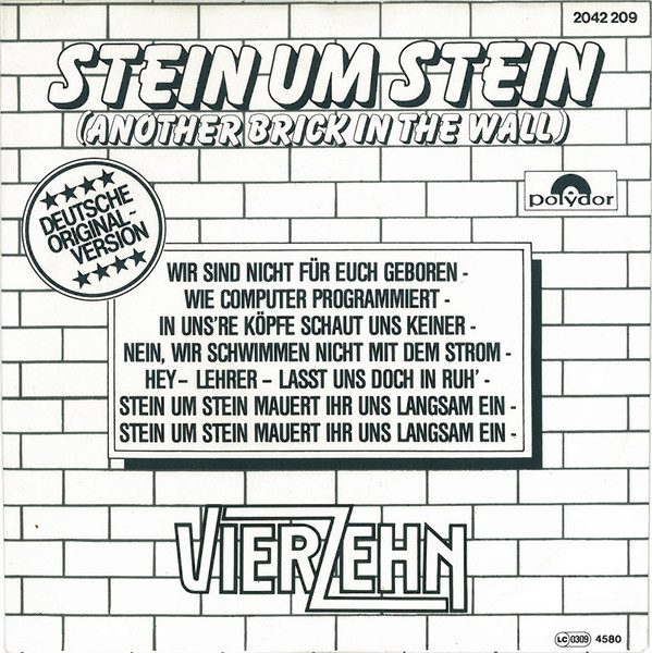 Vierzehn – Stein Um Stein (Another Brick In The Wall) (knockoff album cover)